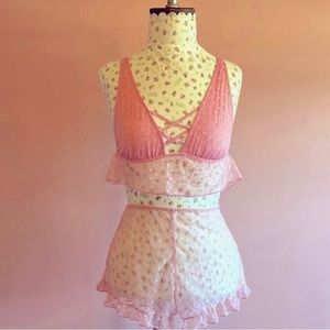 Sugar thrillz mesh heart lovers set size M